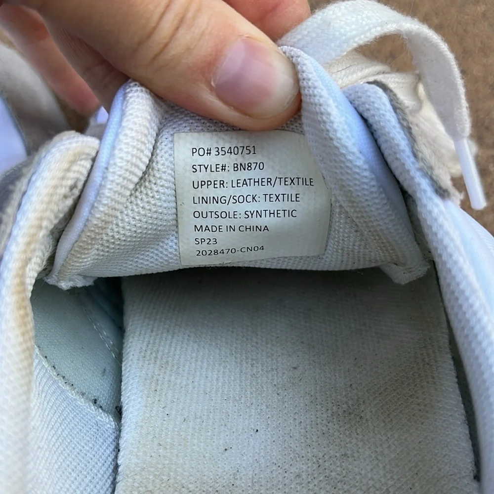 J Crew City Sneaker Spring Trainer white navy pink Women’s Size 7.5 Travel Laces - Picture 11 of 11